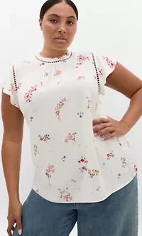 Fleur Petal Print Top