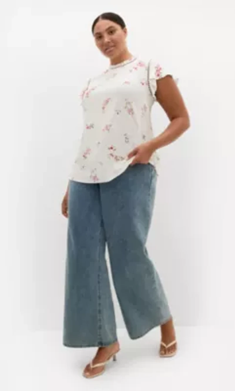 Fleur Petal Print Top