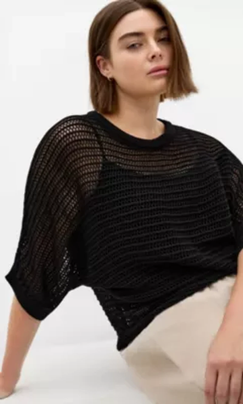 Crochet Knit Resort Top