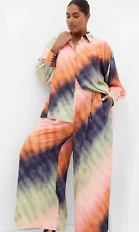 Sunset Ombre Print Shirt
