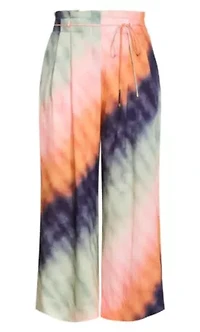 Sunset Ombre Print Wide Leg Pant