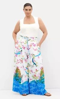Free Spirit Print Wide Leg Pant