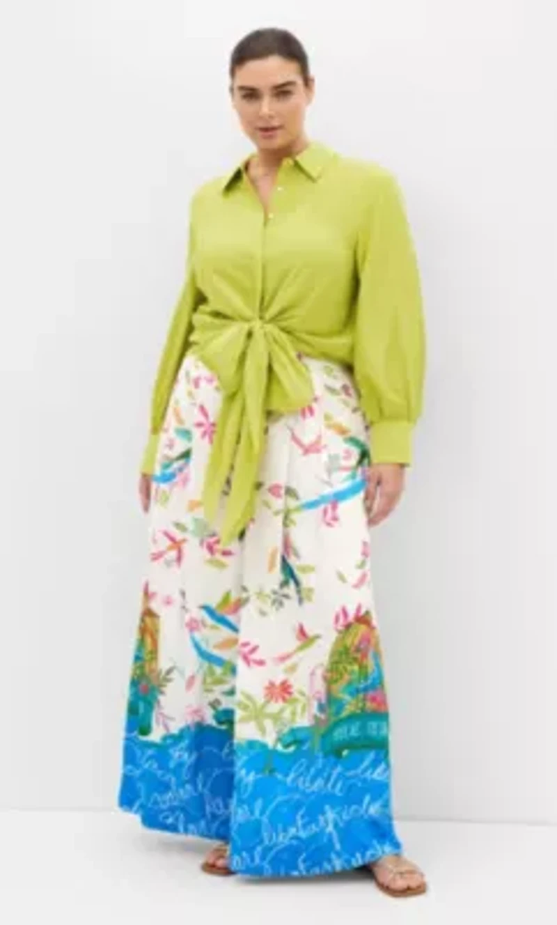 Free Spirit Print Wide Leg Pant