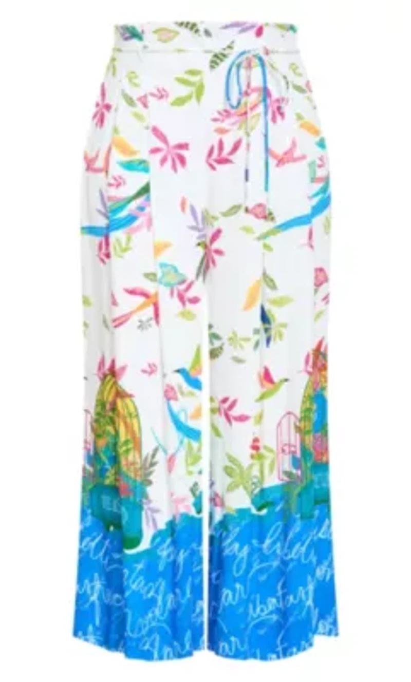 Free Spirit Print Wide Leg Pant