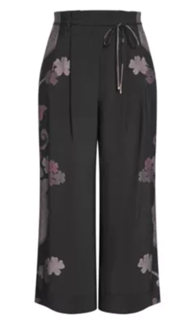 Eternal Side Print Wide Pant