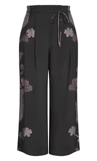 Eternal Side Print Wide Pant