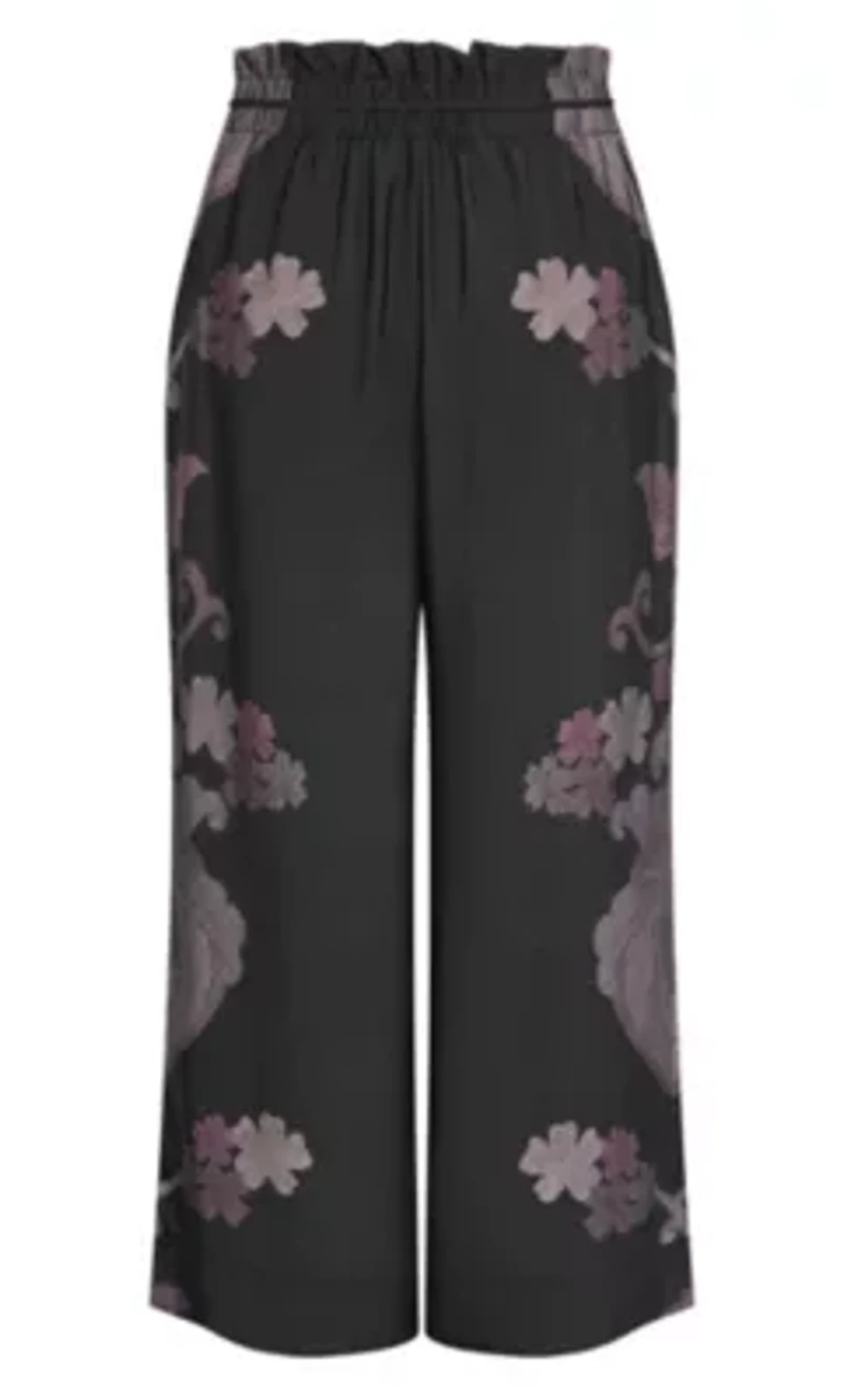 Eternal Side Print Wide Pant