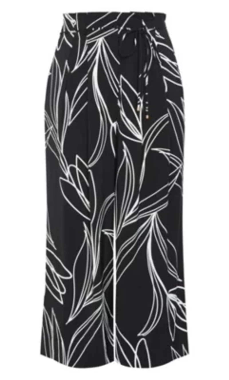 Shania Bloom Print Wide Leg Pant