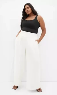 Abbie Fully Lined Wide Leg Pant