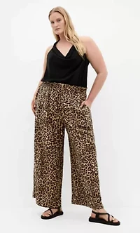Resort Leopard Print Pant