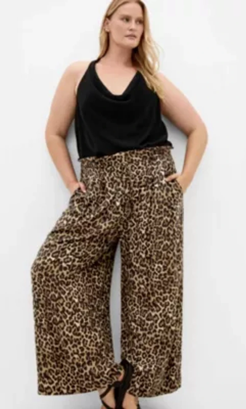 Resort Leopard Print Pant