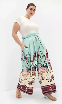 Athena Dreamscape Print Wide Leg Pant