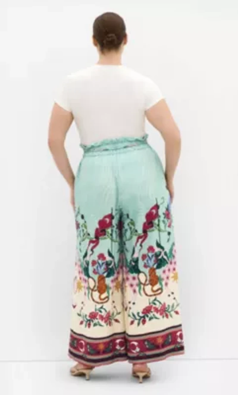 Athena Dreamscape Print Wide Leg Pant