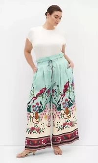 Athena Dreamscape Print Wide Leg Pant
