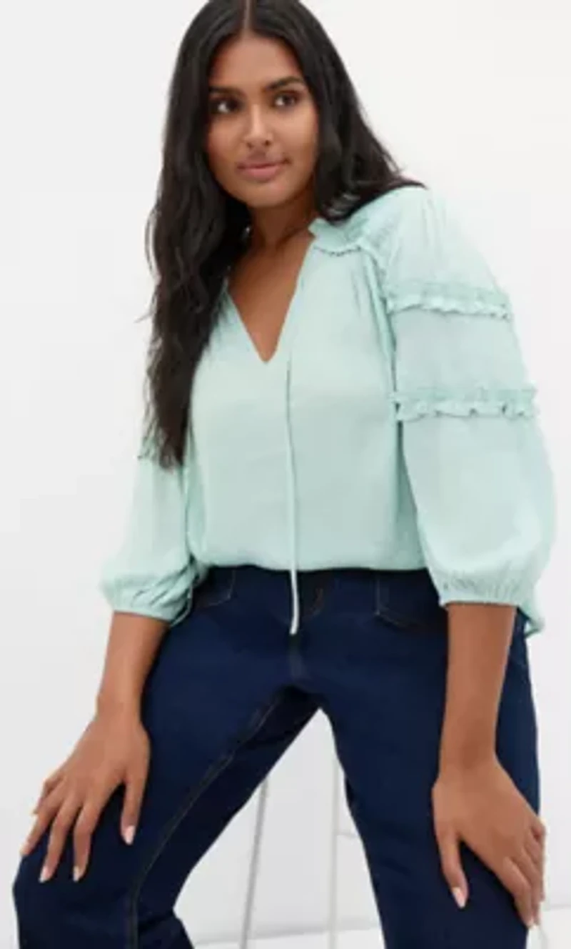 Drama Queen Elbow Sleeve Shirt