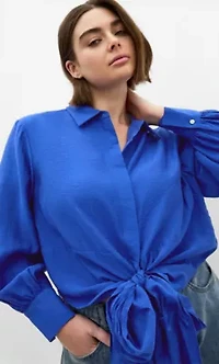 Elena Hem Detail Shirt