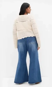 Crochet Love Tie Front Top