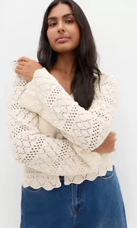 Crochet Love Tie Front Top