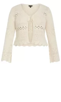 Crochet Love Tie Front Top