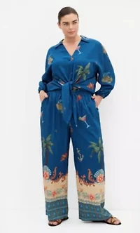 Tia Sea Print Shirt