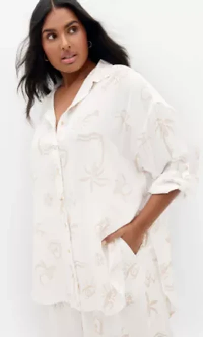Alessia Border Print Shirt