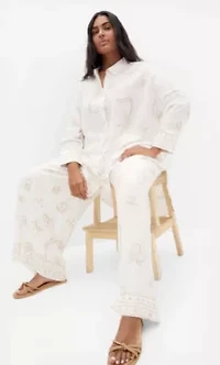 Alessia Border Print Shirt