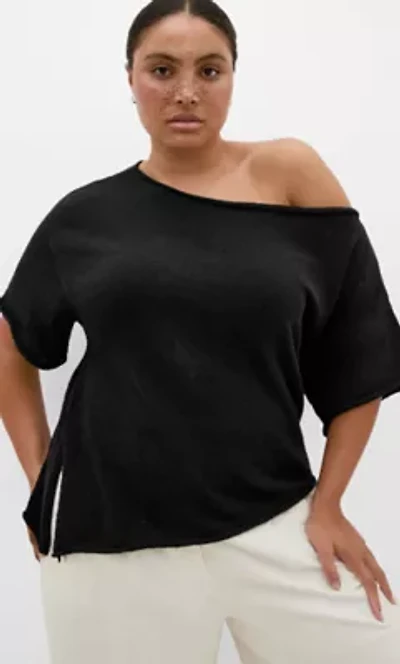 One Shoulder Knit Top