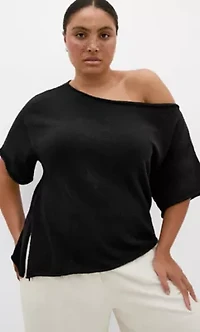 One Shoulder Knit Top