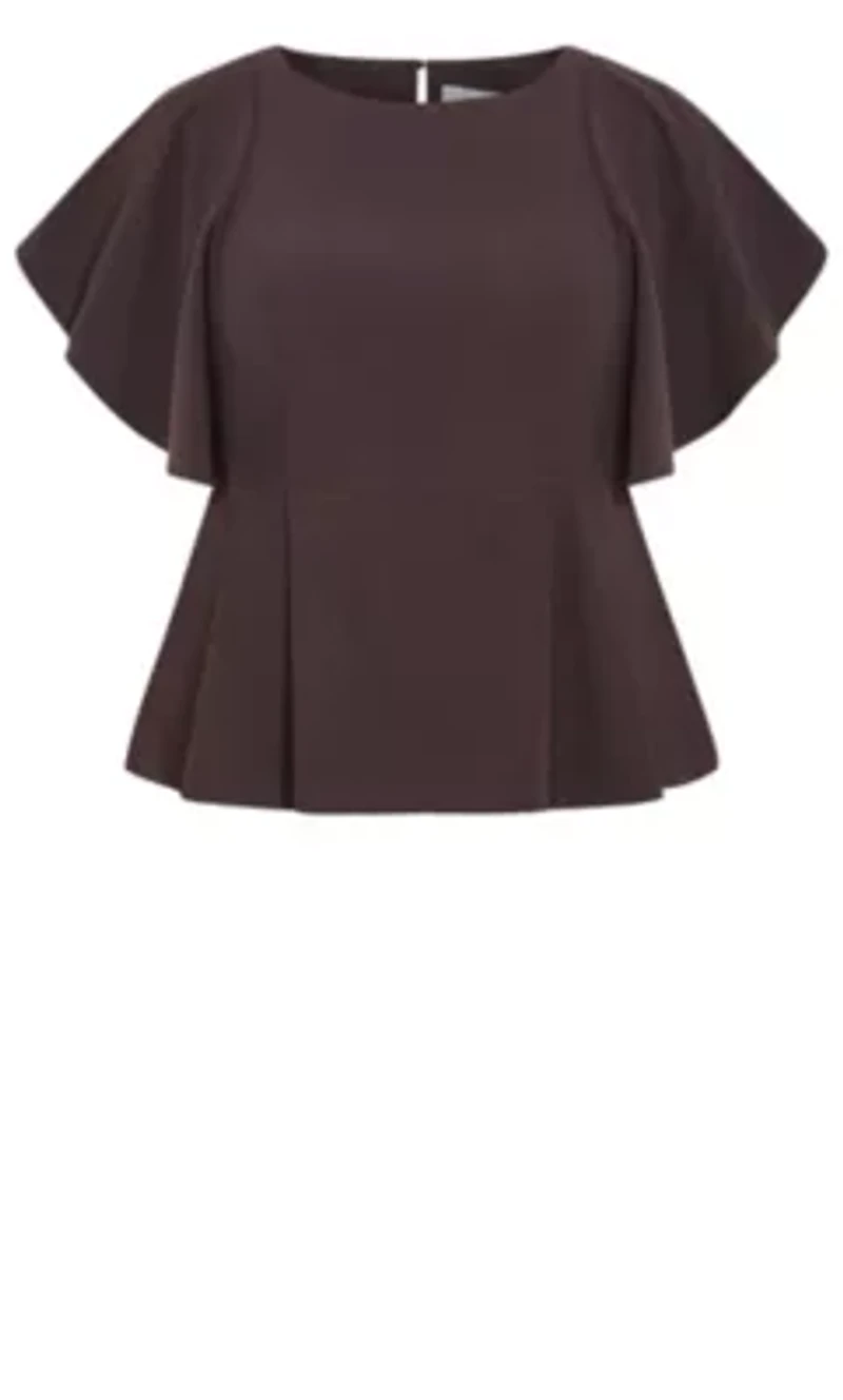Cinched Peplum Top