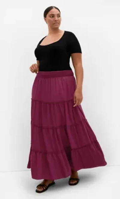 Boho Tiered Maxi Skirt