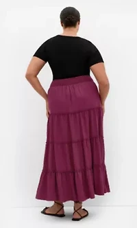 Boho Tiered Maxi Skirt