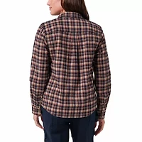 Women's Lucky Brand Workwear Long Sleeve Graceland Yarn Dyed Plaid Flannel Workshirt