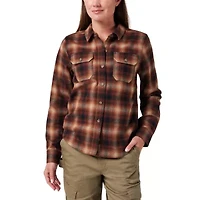 Women's Lucky Brand Workwear Long Sleeve River Yarn Dyed Plaid Flannel Workshirt