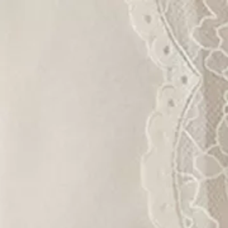 Women's Long Sleeve Lace Mixed Media Blouse