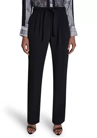Women's Belted Pleated Pants