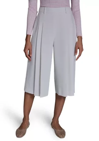 Women's Wide Leg Pleated Culottes
