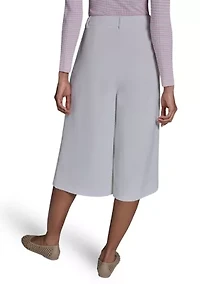 Women's Wide Leg Pleated Culottes