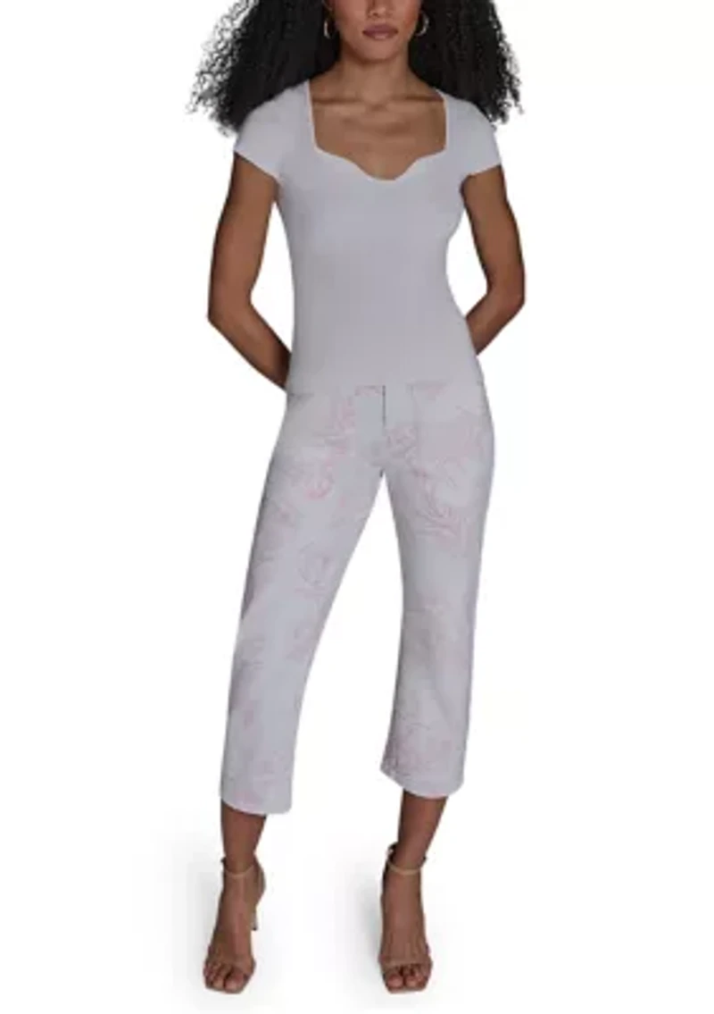 Women's Sweetheart Neckline Sweater