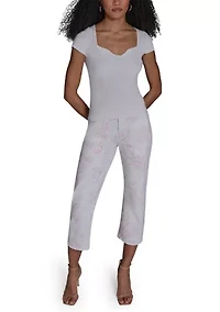 Women's Sweetheart Neckline Sweater