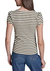 Women's Square Neck Knit Top
