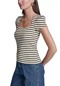 Women's Square Neck Knit Top