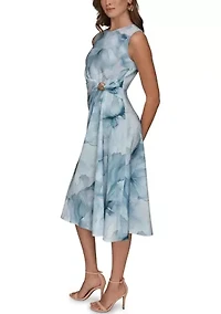 Women's Sleeveless Floral Dress