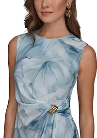 Women's Sleeveless Floral Dress