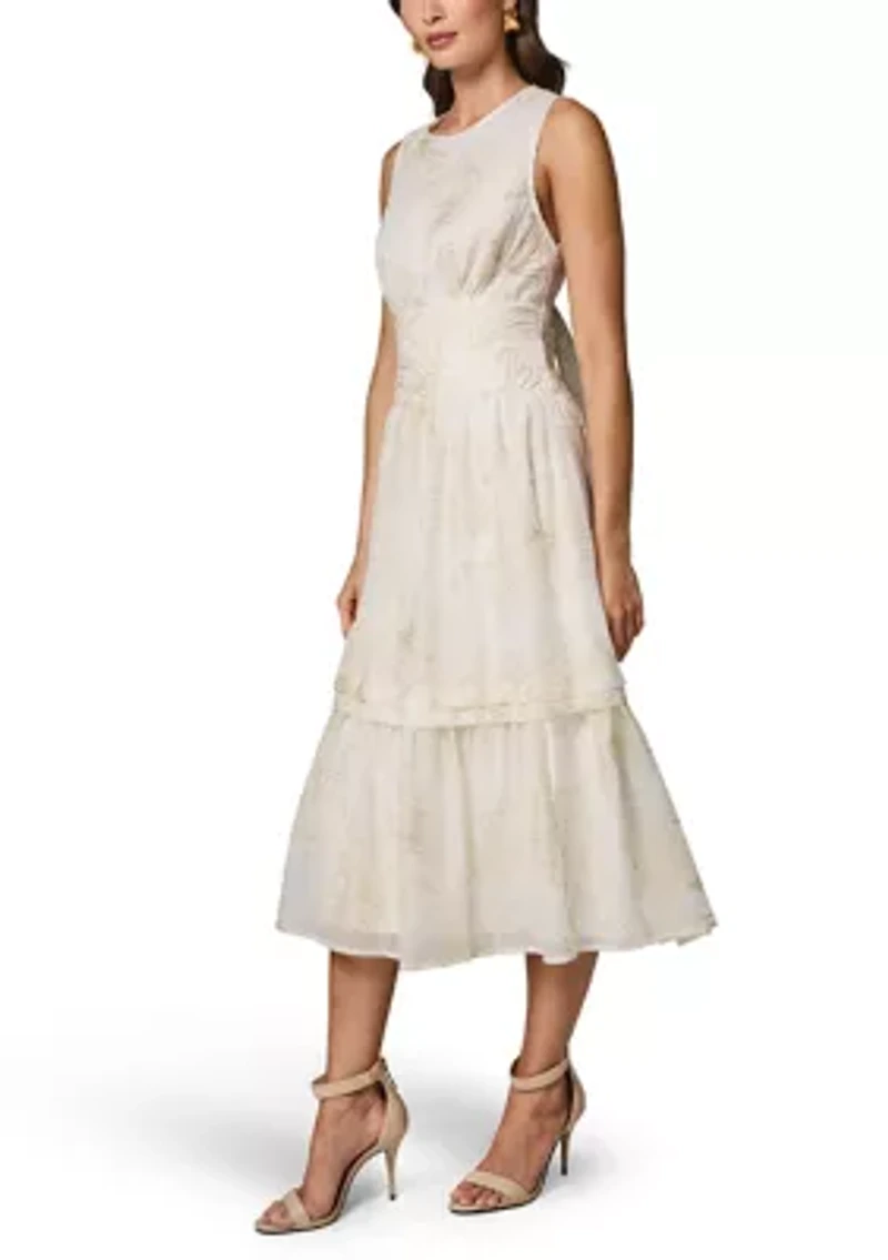 Women's Sleeveless Floral Tiered Dress