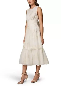 Women's Sleeveless Floral Tiered Dress