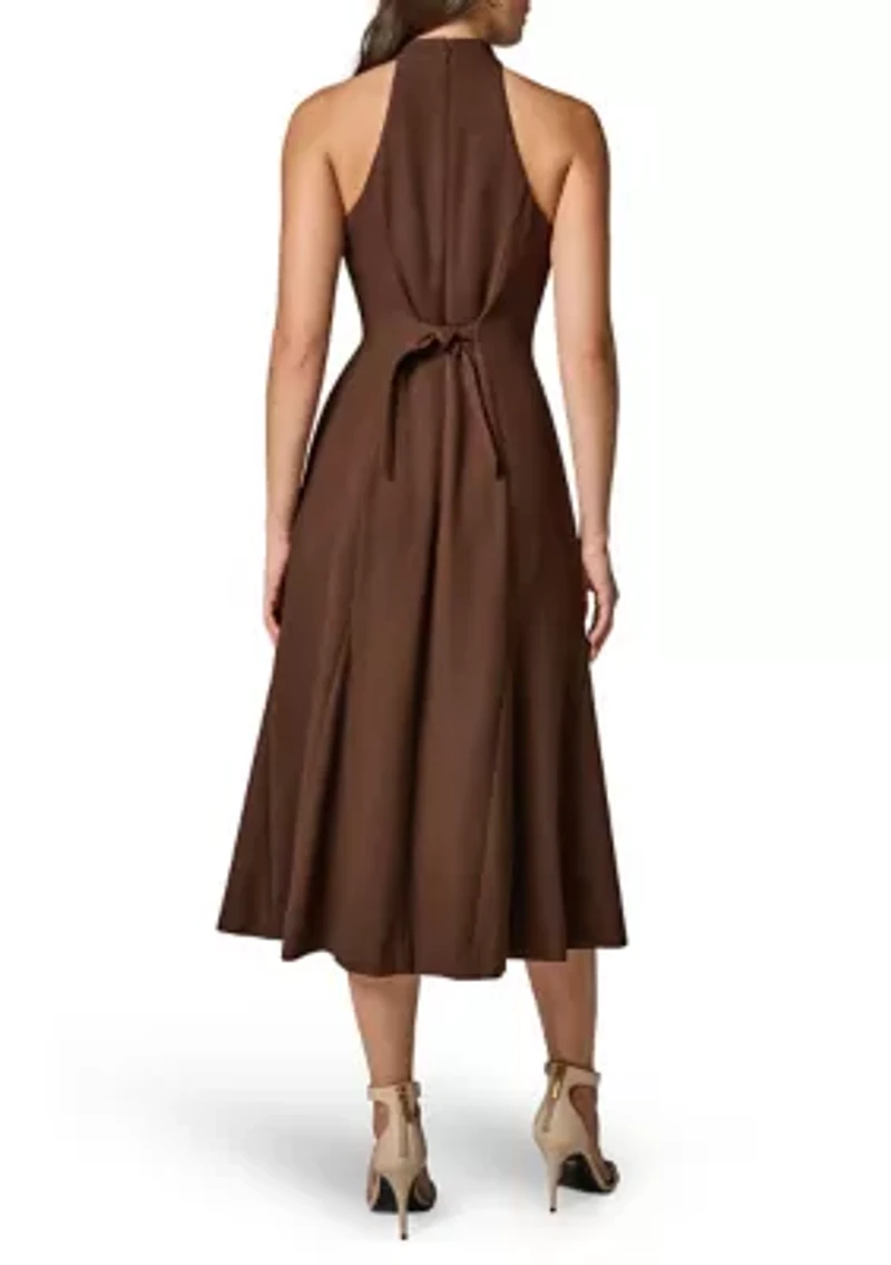 Women's Halter Neck Midi Dress
