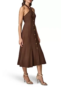 Women's Halter Neck Midi Dress
