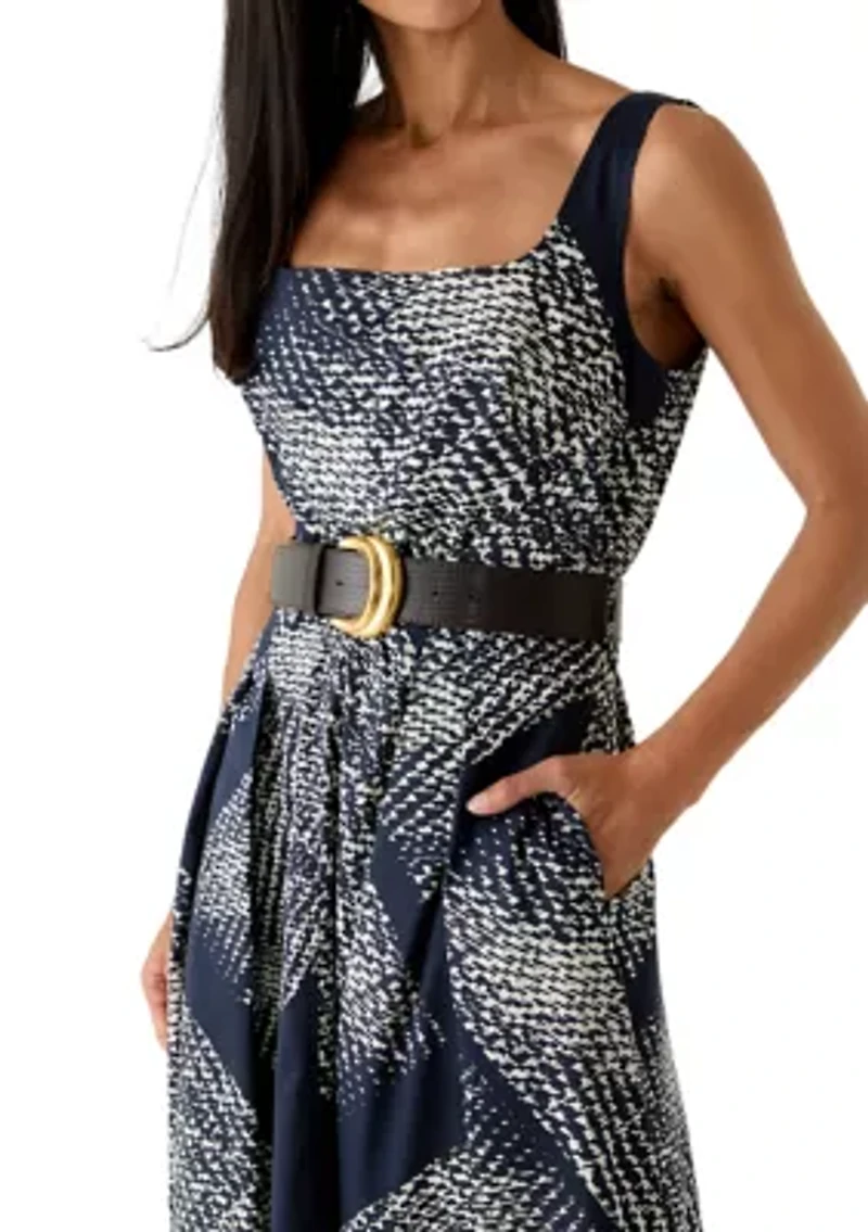 Women's Sleeveless Square Neck Dress