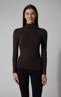 2 Pack Zenly Mock Neck Long Sleeve Top