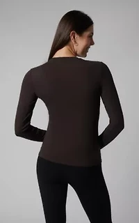 2 Pack Zenly Crew Neck Fitted Long Sleeve Top